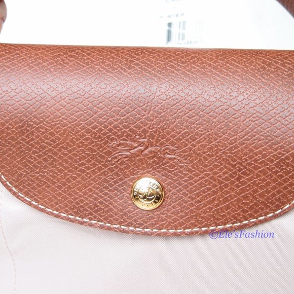 NWT LONGCHAMP Le Pliage Type L Travel Tote Weekender Powder Pink Made in France - Picture 8 of 16